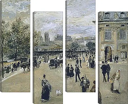Модульная картина - The Institute, the Quay of Malaquais. Пьер Огюст Ренуар
