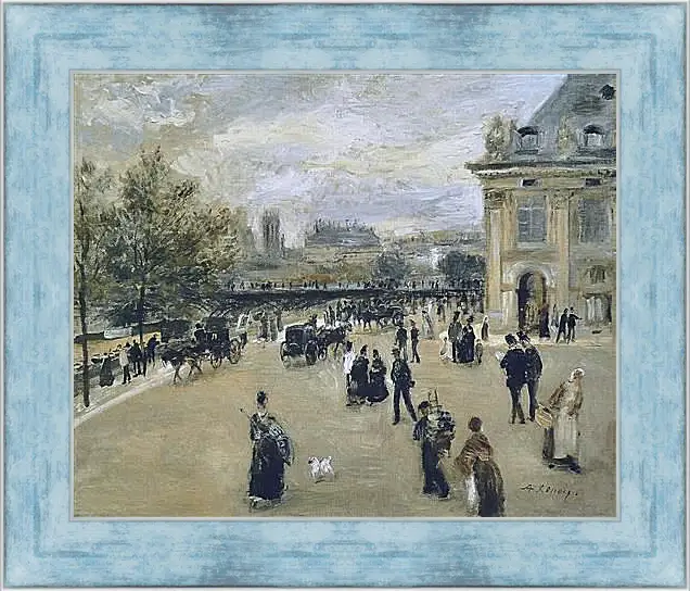 Картина в раме - The Institute, the Quay of Malaquais. Пьер Огюст Ренуар