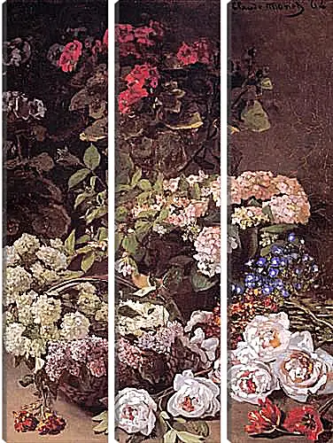 Модульная картина - Still-Life with Spring Flowers. Клод Моне