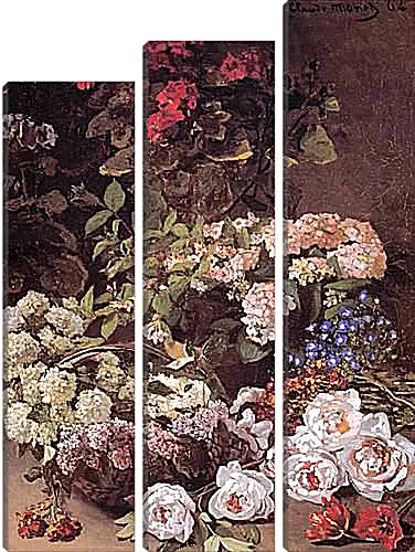 Модульная картина - Still-Life with Spring Flowers. Клод Моне