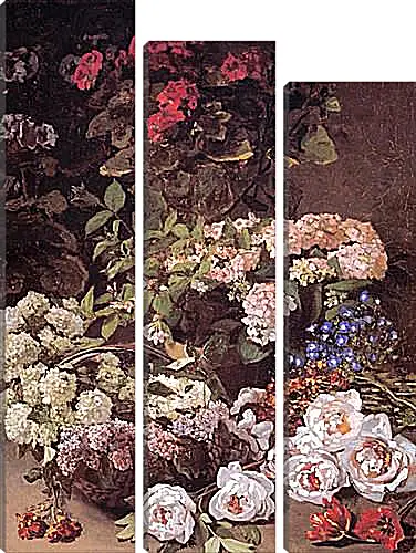 Модульная картина - Still-Life with Spring Flowers. Клод Моне