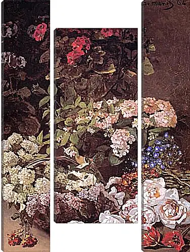 Модульная картина - Still-Life with Spring Flowers. Клод Моне