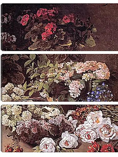 Модульная картина - Still-Life with Spring Flowers. Клод Моне