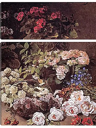 Модульная картина - Still-Life with Spring Flowers. Клод Моне