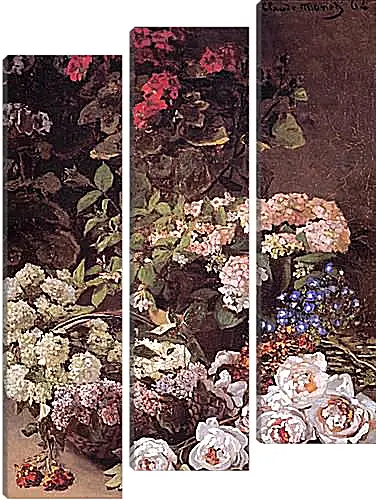 Модульная картина - Still-Life with Spring Flowers. Клод Моне