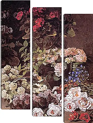 Модульная картина - Still-Life with Spring Flowers. Клод Моне