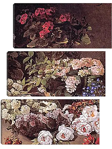 Модульная картина - Still-Life with Spring Flowers. Клод Моне