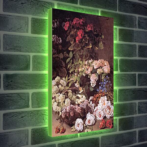 Лайтбокс световая панель - Still-Life with Spring Flowers. Клод Моне