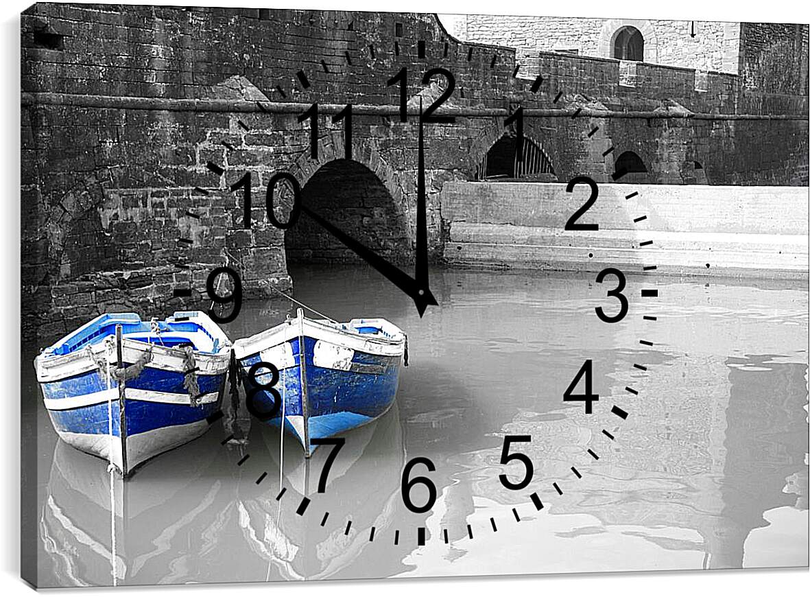 Часы картина - Лодки