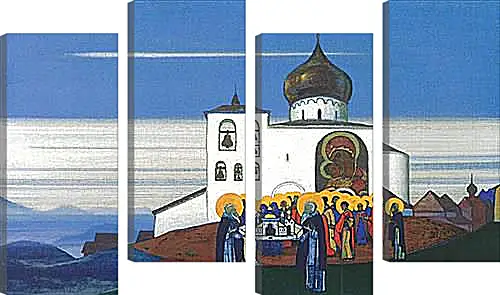 Модульная картина - Звенигород. Рерих Николай