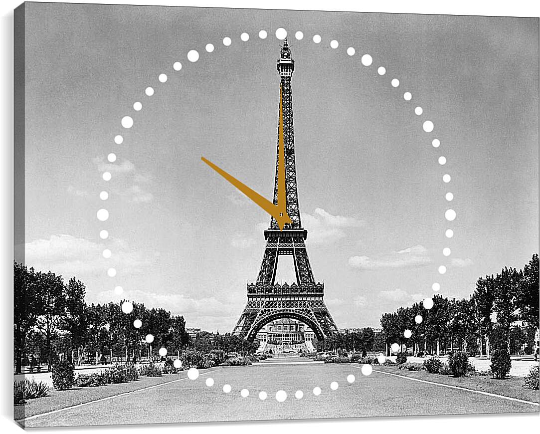 Часы картина - Парк Парижа