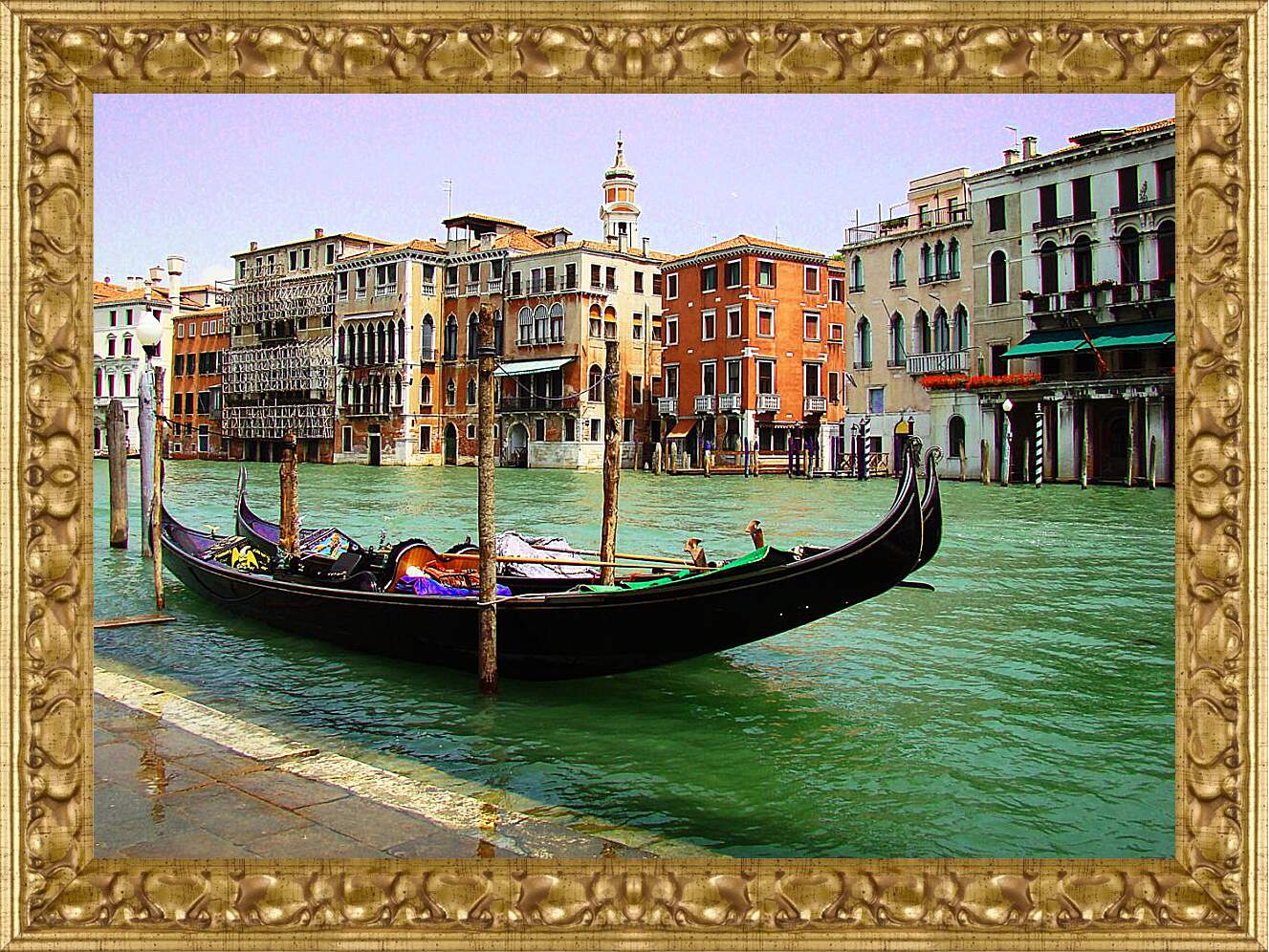 Картина в раме - Канал Венеции