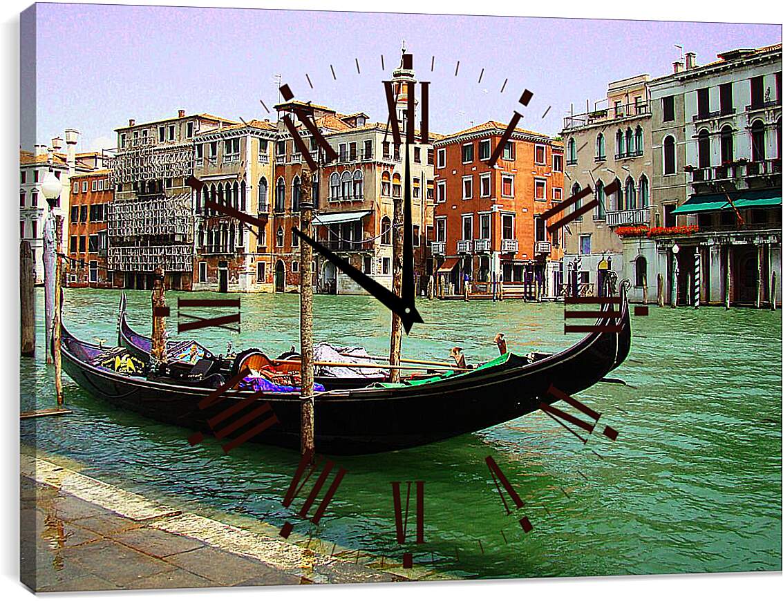 Часы картина - Канал Венеции