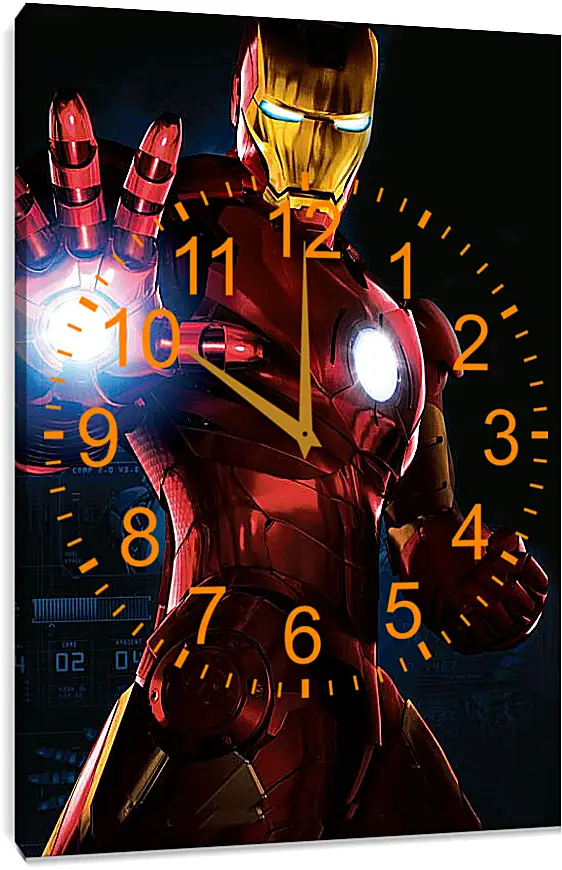 Часы картина - Железный человек. Iron Man