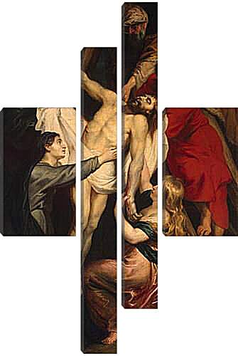 Модульная картина - Descent from the Cross. Питер Пауль Рубенс