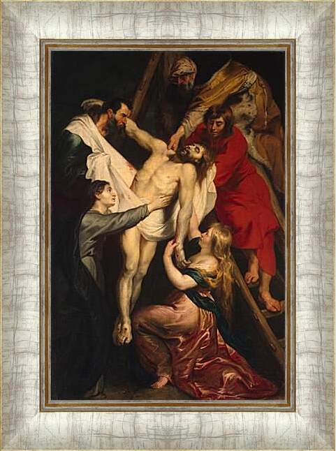 Картина в раме - Descent from the Cross. Питер Пауль Рубенс