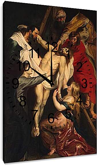 Часы картина - Descent from the Cross. Питер Пауль Рубенс