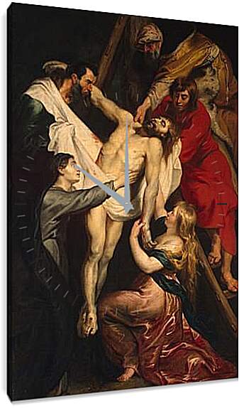 Часы картина - Descent from the Cross. Питер Пауль Рубенс