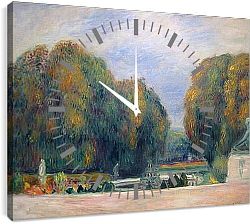 Часы картина - Versailles. Пьер Огюст Ренуар