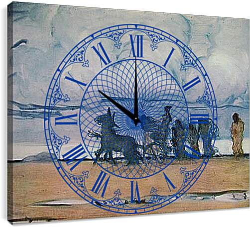 Часы картина - Одисеей и Навзикая. Валентин Александрович Серов