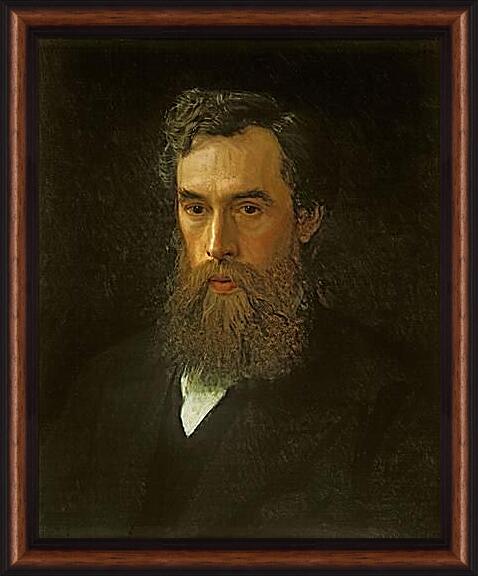 Картина в раме - Портрет Третьякова П. Иван Николаевич Крамской