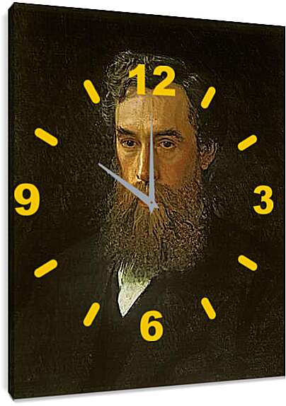 Часы картина - Портрет Третьякова П. Иван Николаевич Крамской
