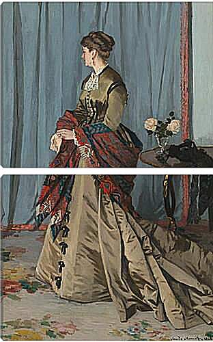 Модульная картина - портрет мадам жадибер. Клод Моне