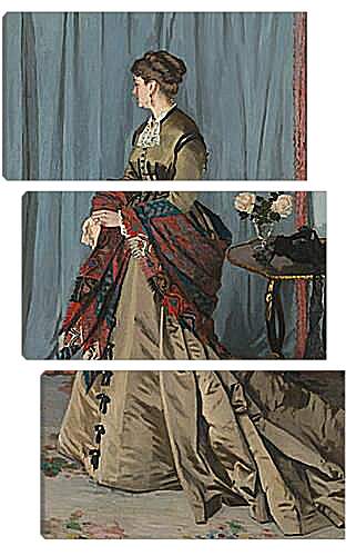 Модульная картина - портрет мадам жадибер. Клод Моне