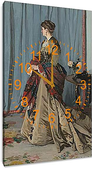 Часы картина - портрет мадам жадибер. Клод Моне
