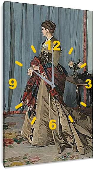 Часы картина - портрет мадам жадибер. Клод Моне