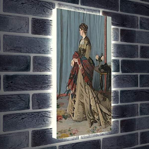 Лайтбокс световая панель - портрет мадам жадибер. Клод Моне