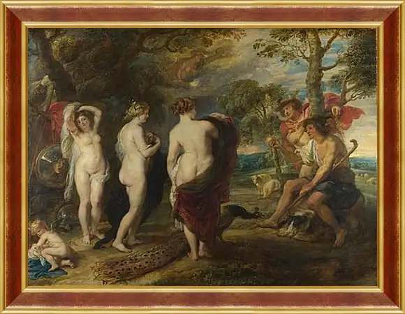 Картина в раме - The Judgement of Paris. Питер Пауль Рубенс