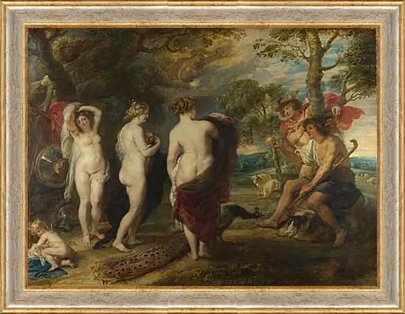 Картина в раме - The Judgement of Paris. Питер Пауль Рубенс