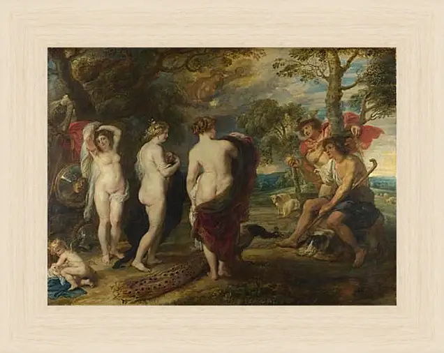 Картина в раме - The Judgement of Paris. Питер Пауль Рубенс