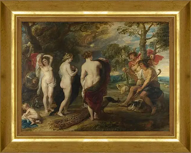 Картина в раме - The Judgement of Paris. Питер Пауль Рубенс