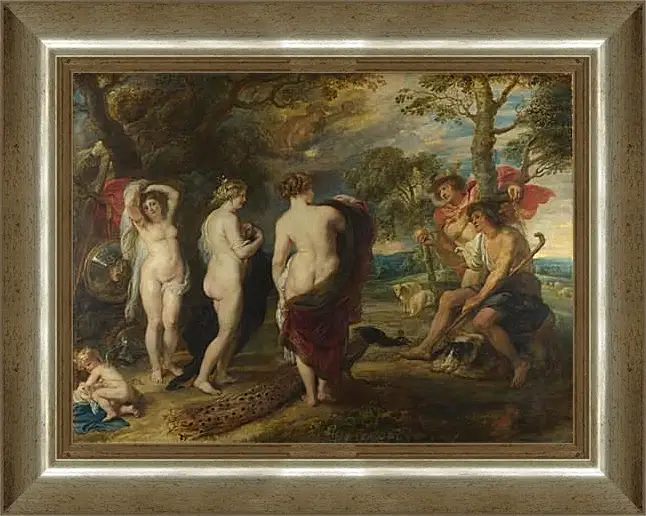 Картина в раме - The Judgement of Paris. Питер Пауль Рубенс