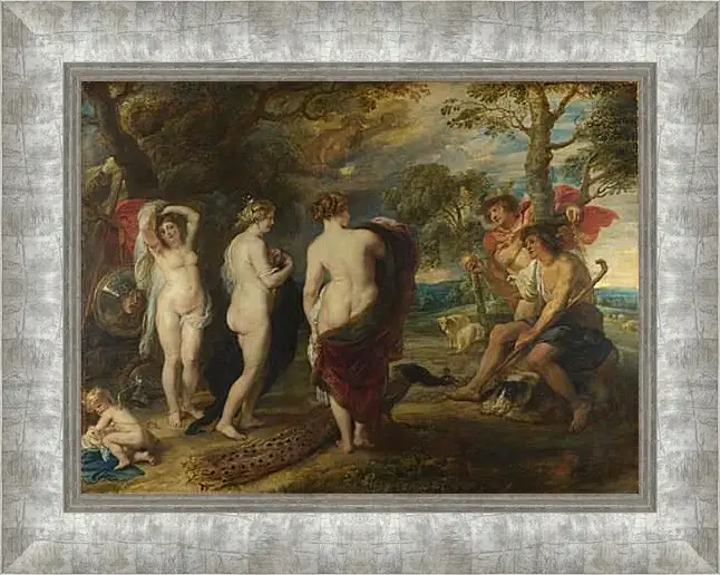 Картина в раме - The Judgement of Paris. Питер Пауль Рубенс