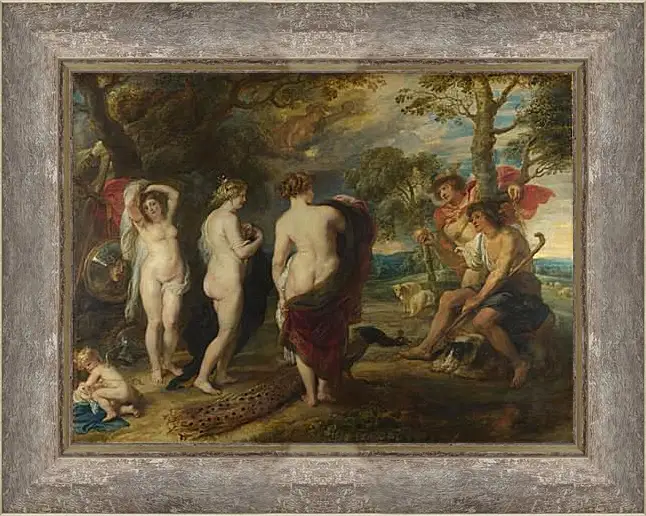 Картина в раме - The Judgement of Paris. Питер Пауль Рубенс