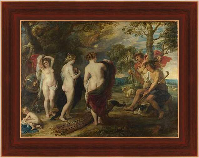 Картина в раме - The Judgement of Paris. Питер Пауль Рубенс