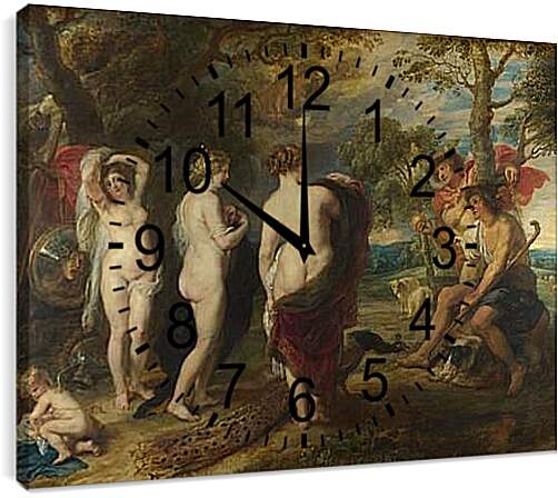 Часы картина - The Judgement of Paris. Питер Пауль Рубенс