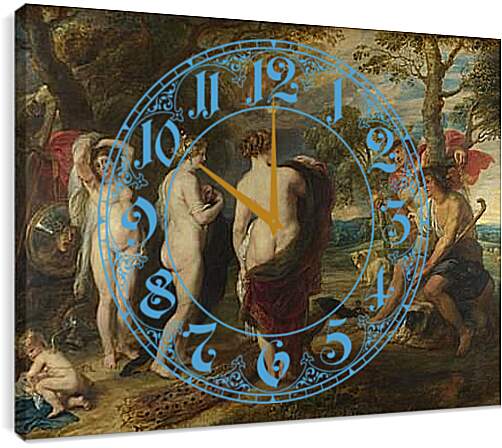 Часы картина - The Judgement of Paris. Питер Пауль Рубенс