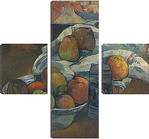 Модульная картина - Bowl of Fruit and Tankard before a Window. Поль Гоген