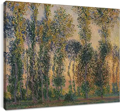 Постер и плакат - Poplars at Giverny, Sunrise. Клод Моне