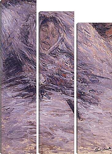 Модульная картина - Camille Monet on Her Deathbed. Клод Моне