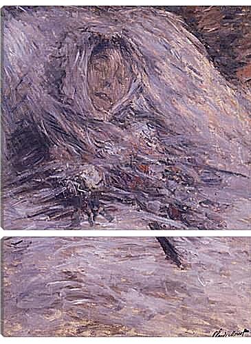 Модульная картина - Camille Monet on Her Deathbed. Клод Моне