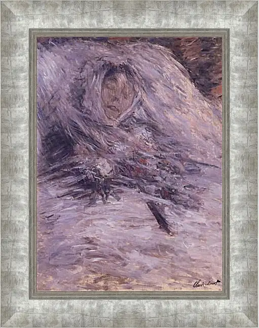 Картина в раме - Camille Monet on Her Deathbed. Клод Моне