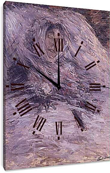 Часы картина - Camille Monet on Her Deathbed. Клод Моне