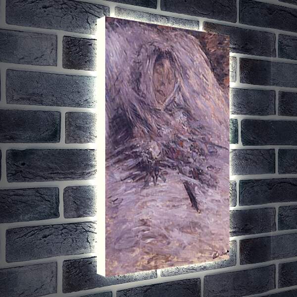Лайтбокс световая панель - Camille Monet on Her Deathbed. Клод Моне