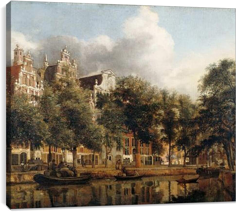 Постер и плакат - Херенграхт в Амстердаме. Ян Ван дер Хейден