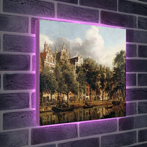 Лайтбокс световая панель - Херенграхт в Амстердаме. Ян Ван дер Хейден